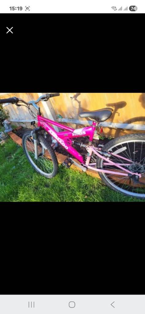 Ladies full suspension mountain bike 
