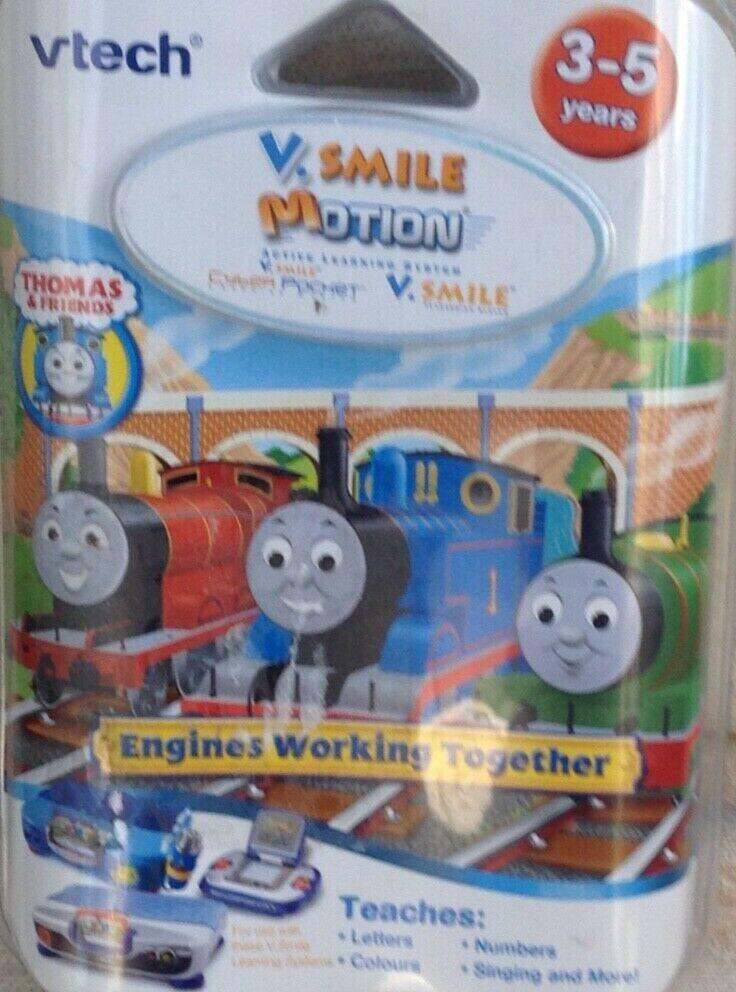 VTech v.smile motion Thomas & Friends Engines working together.   3-5 years. New 
