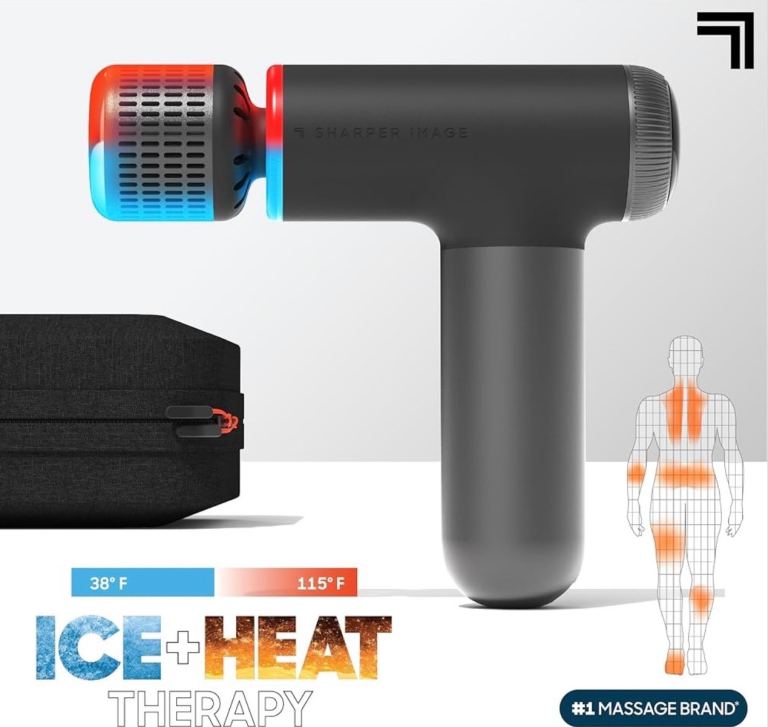 Sharper Image Percussion Pro+ Hot & Cold Massager with LED Display