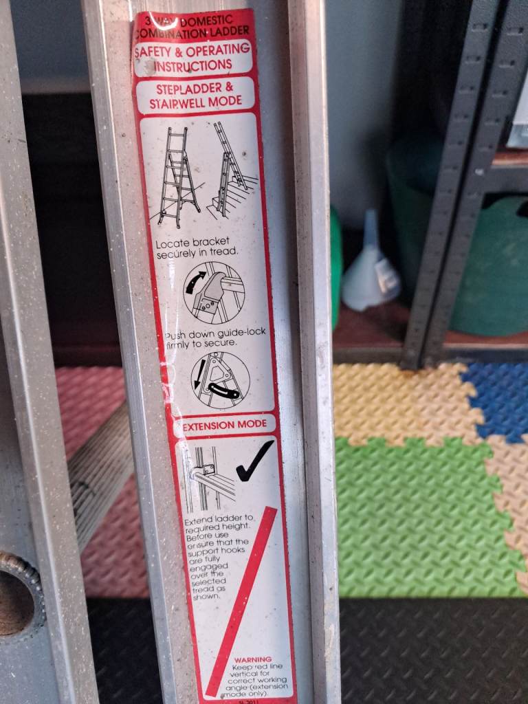 3 way domestic combination ladder