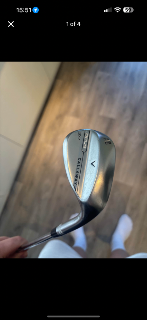 Callaway opus sp Golf Wedge – Silver, Good Condition, £60.00 for Sale