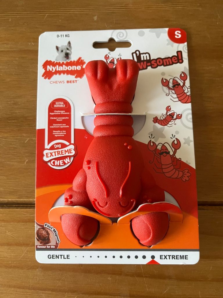 Nylabone red lobster small 