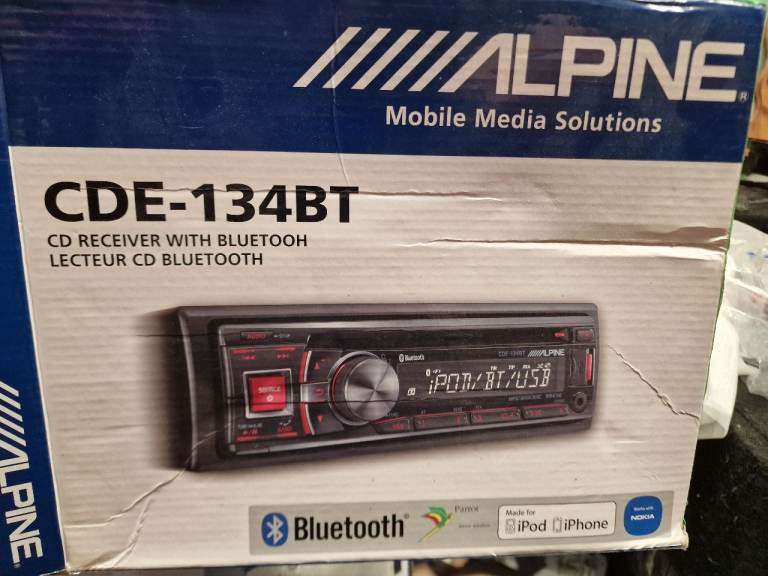 ALPINE CDE 134BT SINGLE DIN STEREO