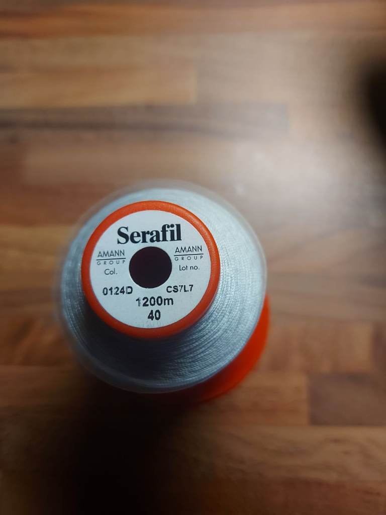 Serafil automotive sewing thread. 