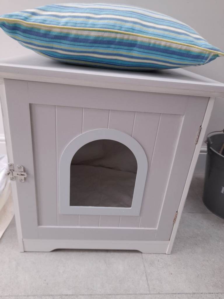 Cute cat house with arched door