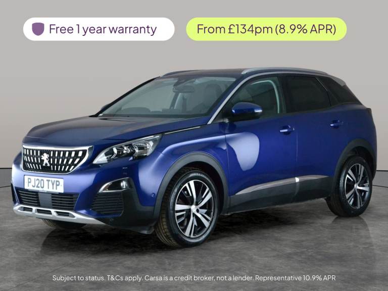 2020 Peugeot 3008 1.2 PureTech Allure SUV 5dr Petrol Manual Euro 6 (s/s) (130 ps) - BLUETOOTH Suv...