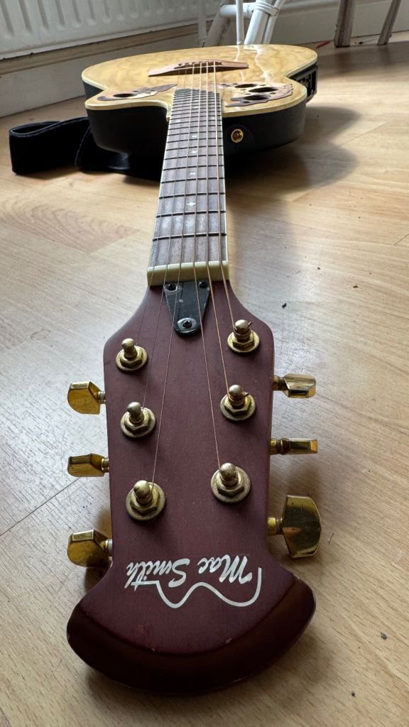 Mac Smith Ovation-Style Electro-Acoustic Guitar + Gig Bag