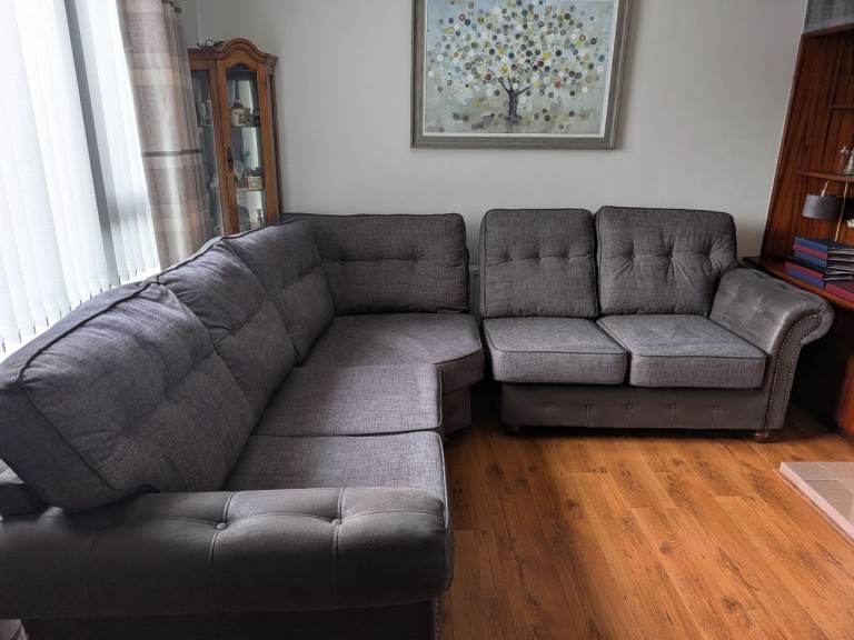 5 seater L shape corner sofa