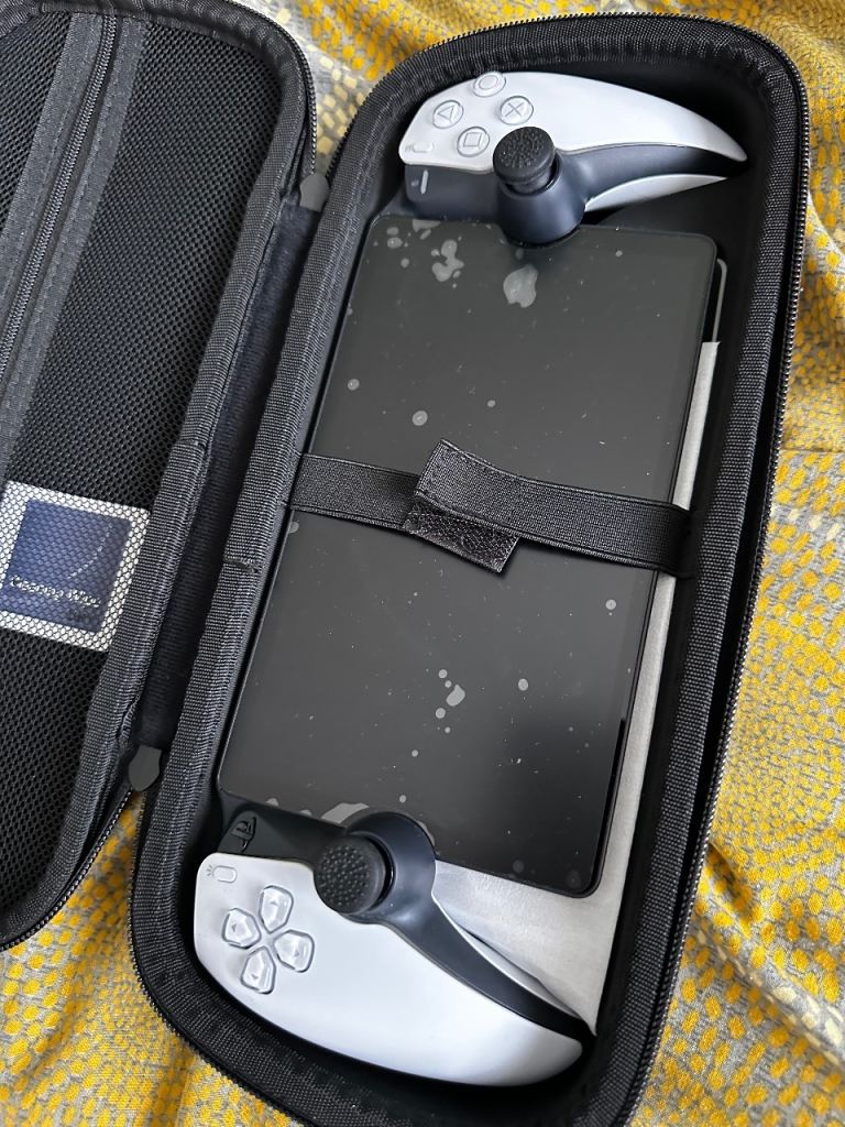 Portable Gaming Handheld with Controllers and Case – Good Condition