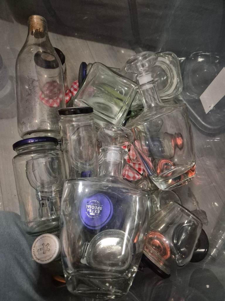 Free Glass jars and bottles 