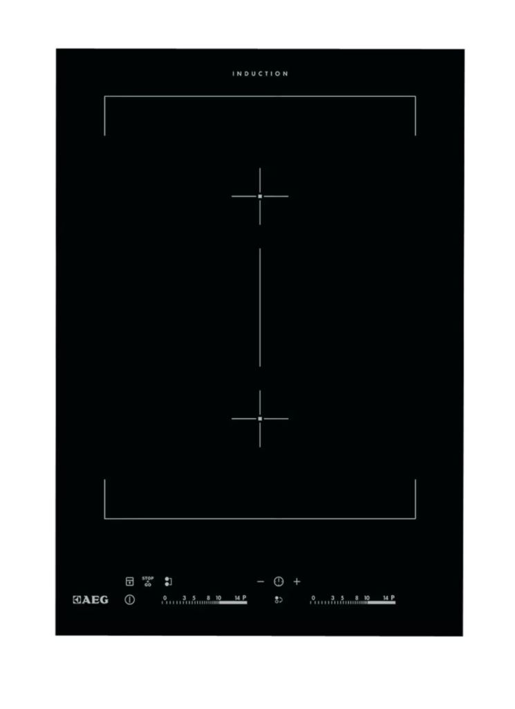 Compact 2-Burner Induction Hob AEG HC452401EB, black