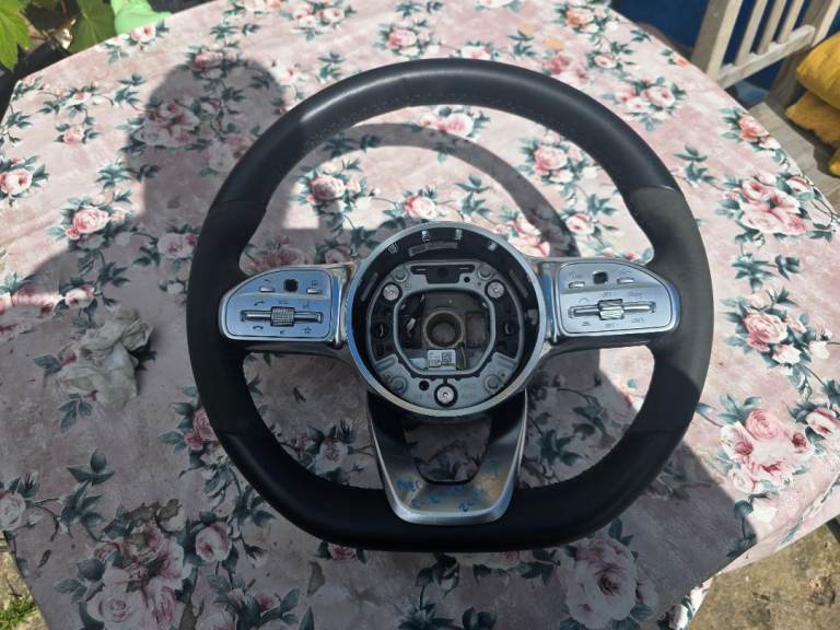 MERCEDES C CLASS Steering Wheel 2014-2021 C FLAT BOTTOM AMG LINE Breaking Parts 