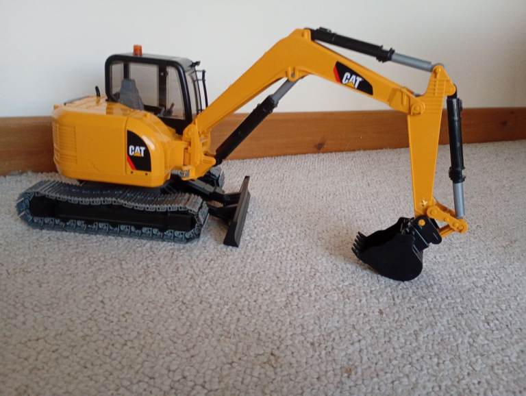 CAT Yellow Mini Excavator Toy Digger Model