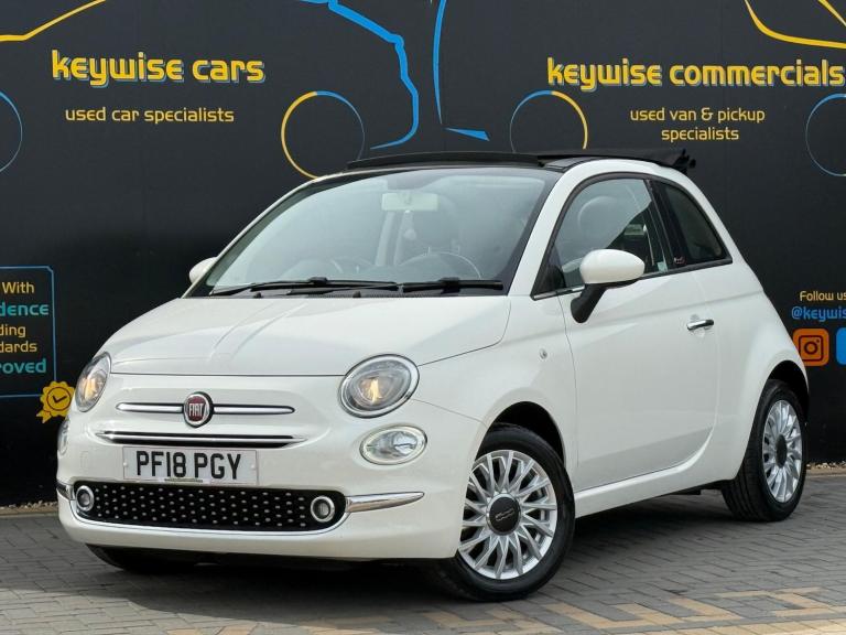 2018 Fiat 500C 1.2 Lounge Euro 6 (s/s) 2dr CONVERTIBLE Petrol Manual