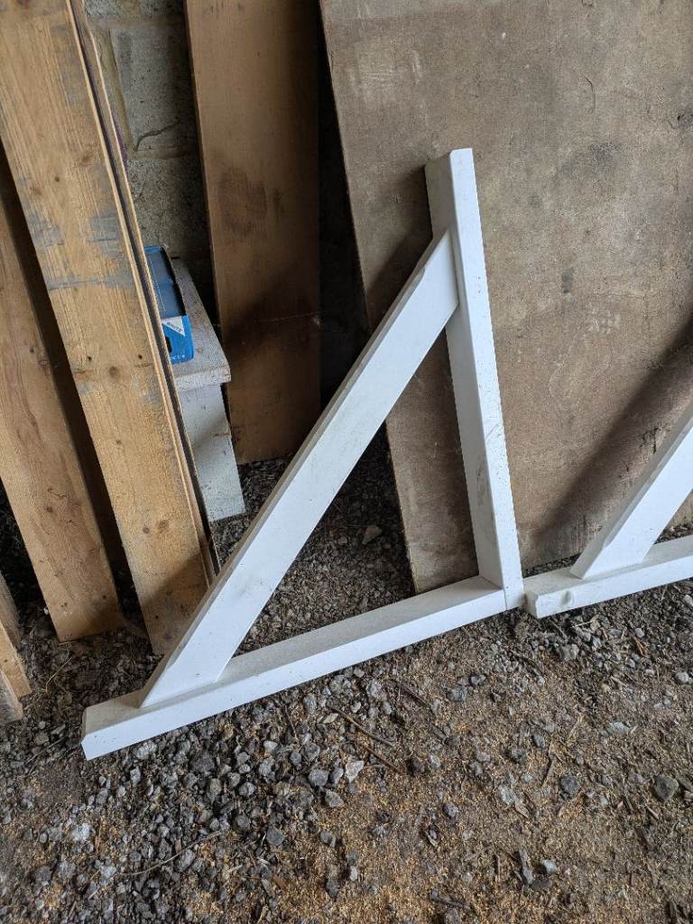 White Wooden Frames (pair) 900mm x 900mm