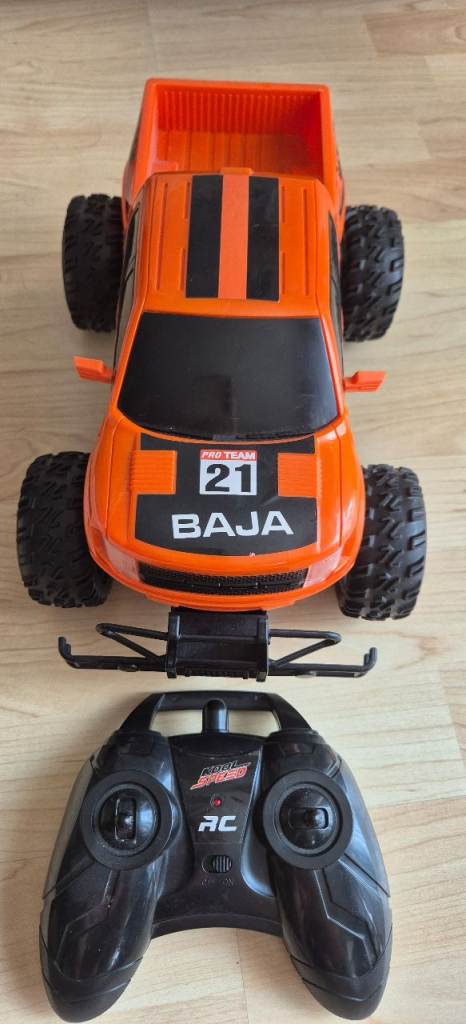 Orange RC Baja Truck with Controller – Good Condition