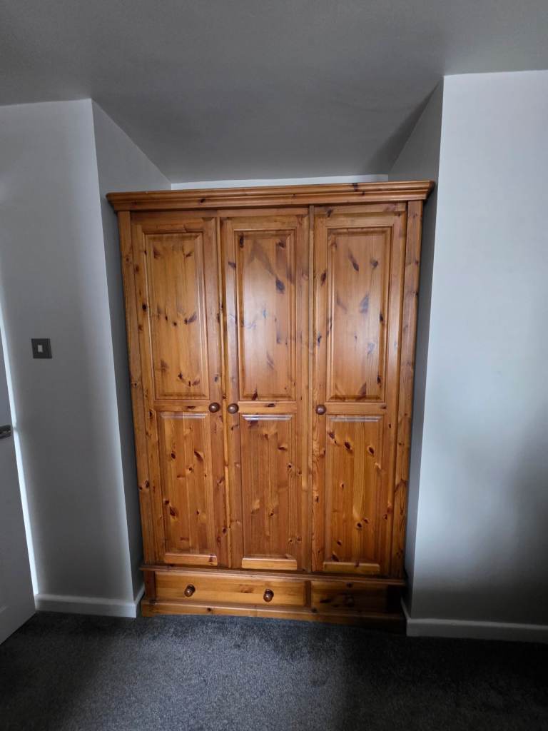 Solid Pine Triple wardrobe 
