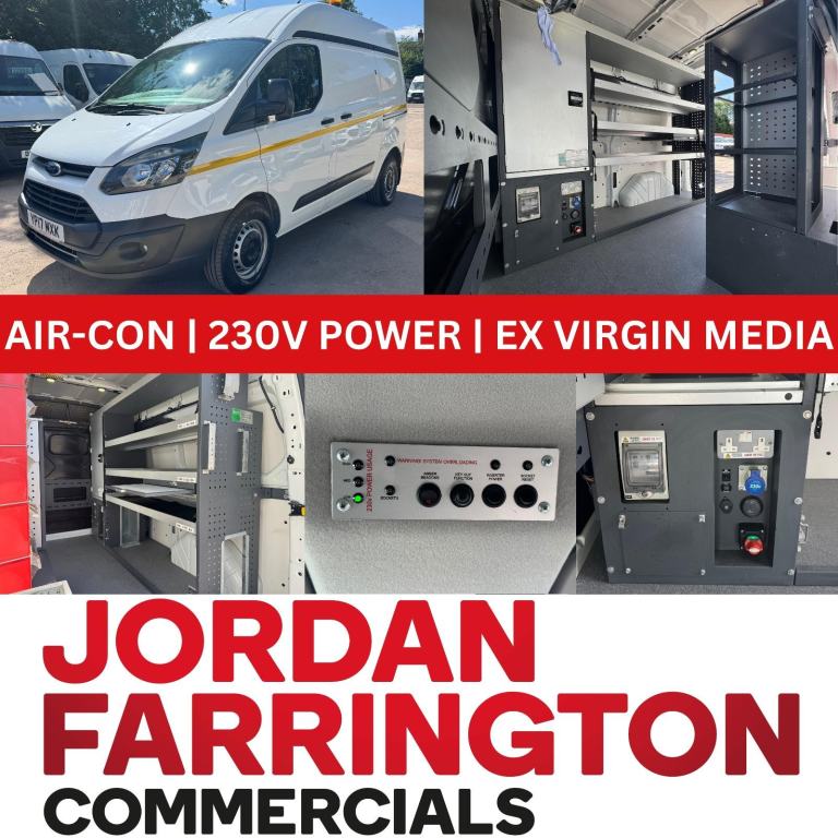 2017 FORD TRANSIT CUSTOM L1 H2 EU6 UTILITY SPEC FITTERS / ENGINEERS WORKSHOP VAN