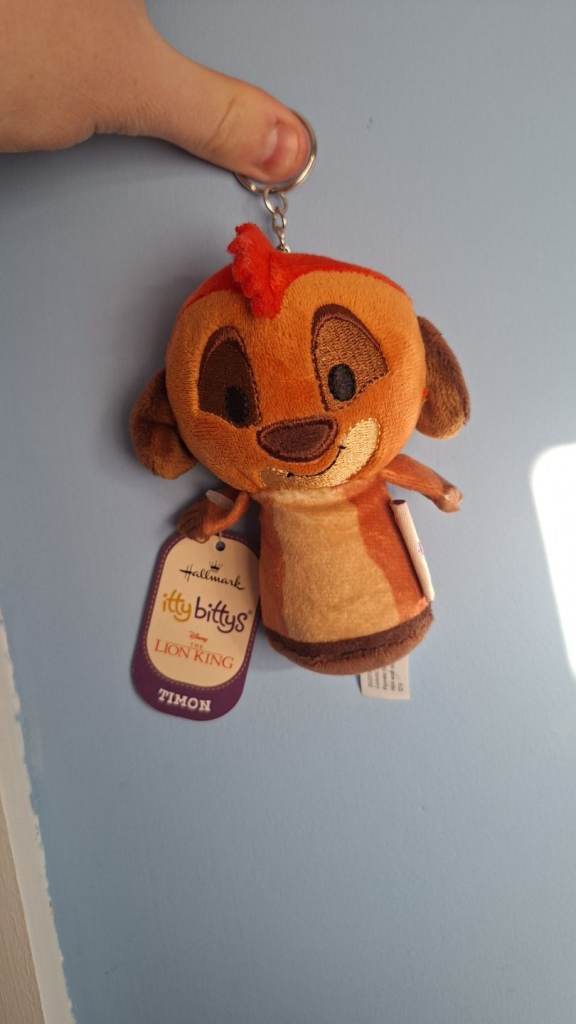 Hallmark Ittybittys 'Timon' Small Plush Teddy Bears Keychain/Bag Charm