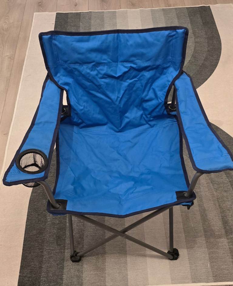 image for Blue camping chair 