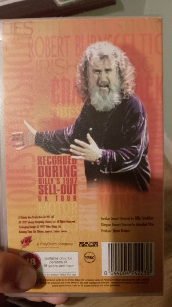 Billy Connolly Two night stand live from London and Glasgow VHS from 1997 l