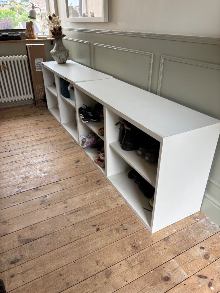 White Modular Storage Units – Good Condition