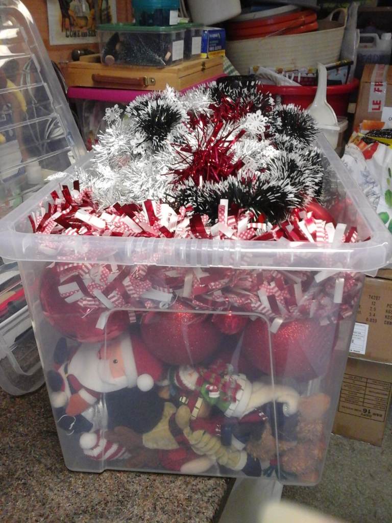 selection of Christmas decorations