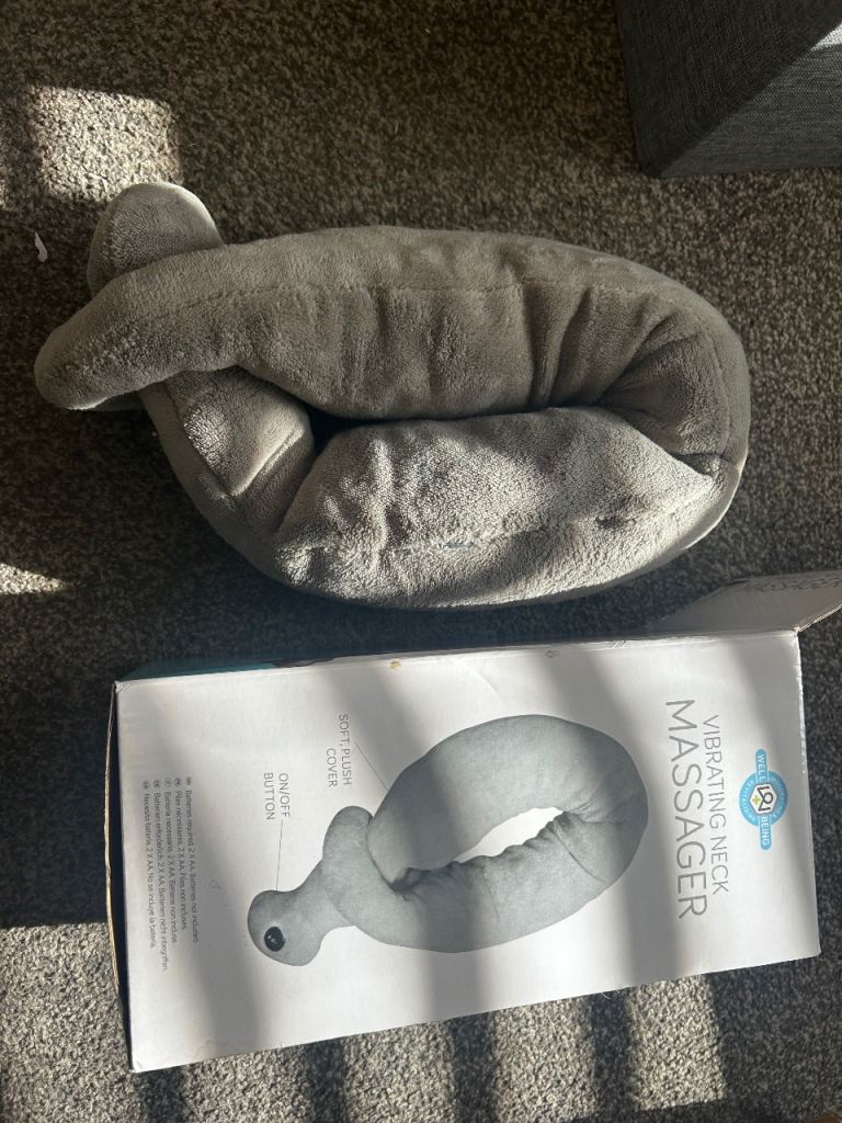 Well-Being Vibrating Neck Massager - Grey, As Good As New