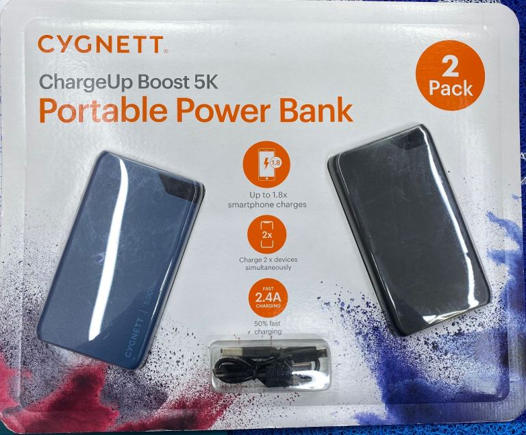 Portable Power Bank 2 Pack 5000mAh