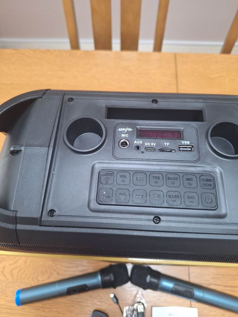 Sensei Wireless Karaoke Party Speaker with 2 Microphones