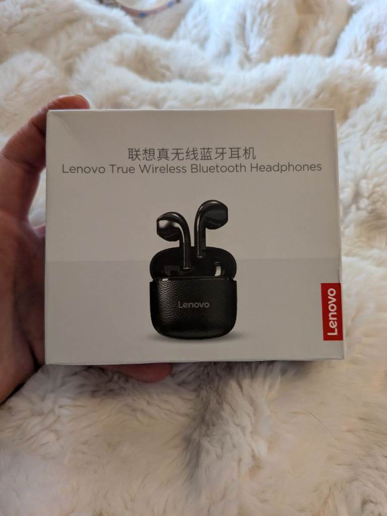 White Lenovo Bluetooth Headphones CASH OR TRANSFER 