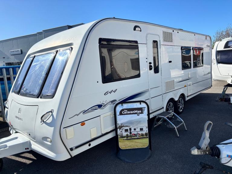 COMPASS RAYLLE 644 , REAR END FORWARD FACING ISLAND BED !