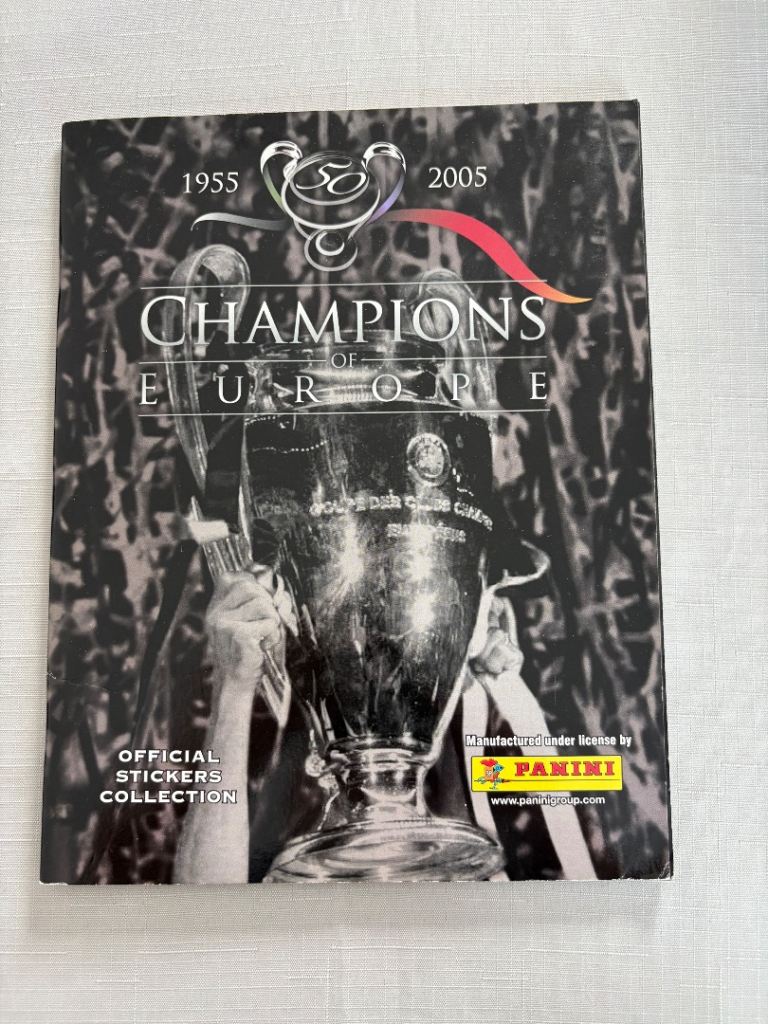 Panini Champions of Europe 1955-2005 Sticker Album
