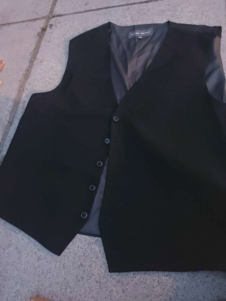 2 Black Waistcoats – Excellent Condition
