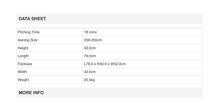Vango Varkala ll Air caravan awning .