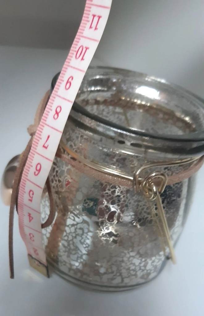 Golden Candle Holder with heart and strap Christmas Wedding home decor