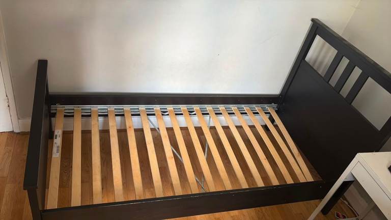 IKEA HEMNES Bed Frame – Black-Brown