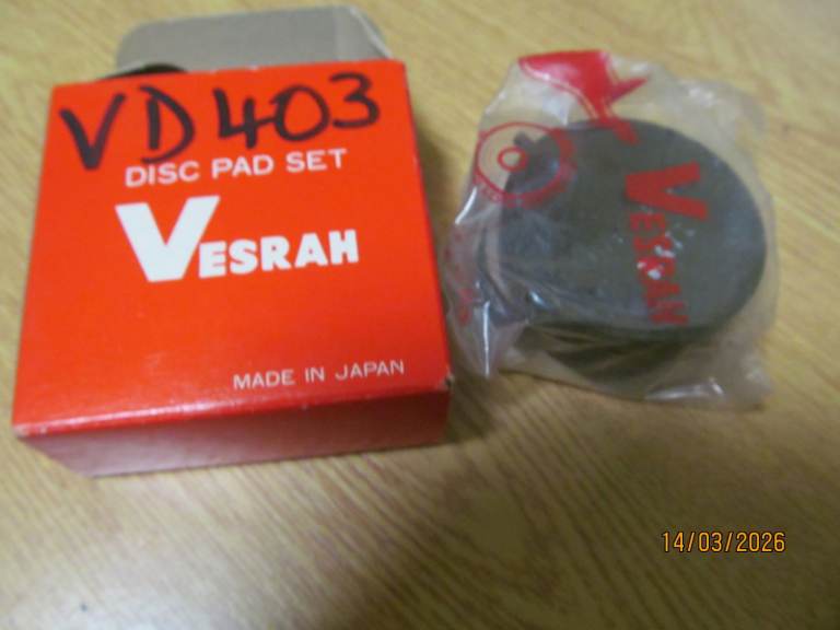 NOS Disc pads for vintage Kawasaki models Vesrah VD403