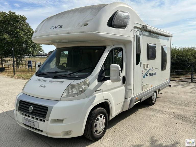 Ace Napoli 2007, 4 Berths, 2 Belts, Over Cab Bed, Inverter