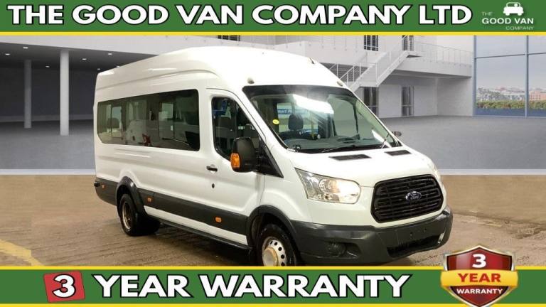 2015 Ford Transit Minibus 17 Seat Tdci 460 TDCI 125 PS XLWB High Roof With Air Conditioning,  Min...