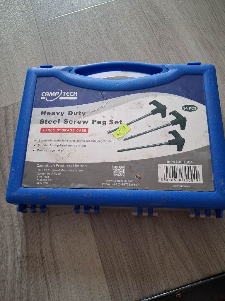 Heavy duty steel pegs
