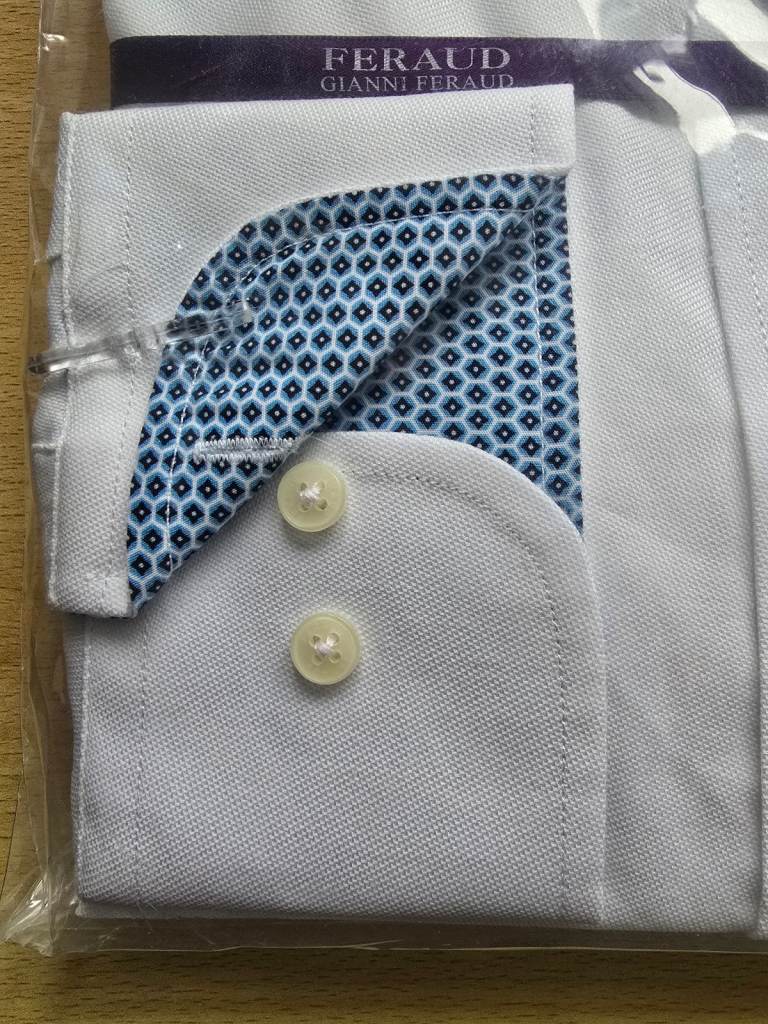 Gianni Feraud men's 100% Oxford cotton shirt 16.5 collar