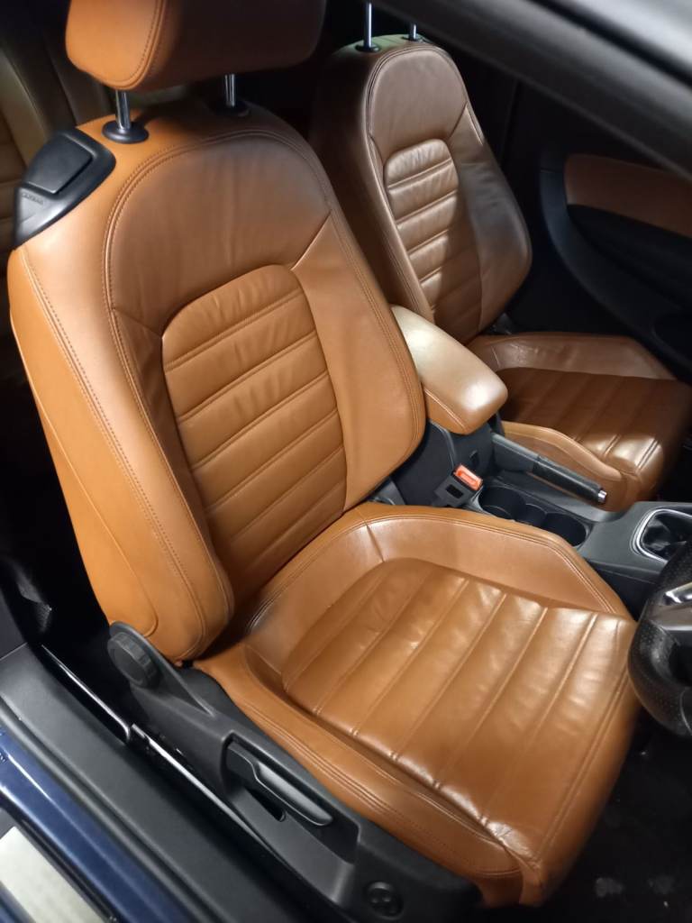 Volkswagen Scirocco 2013 Tan Leather Interior with Door Cards and Armrest