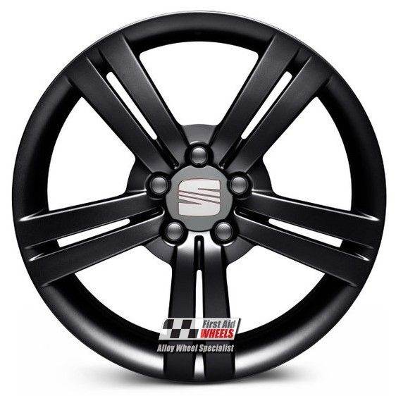 R408BS SWAP for Ours SEAT LEON FR 4X 18'' GENUINE ANDROMEDA SATIN BLACK ALLOY WHEELS