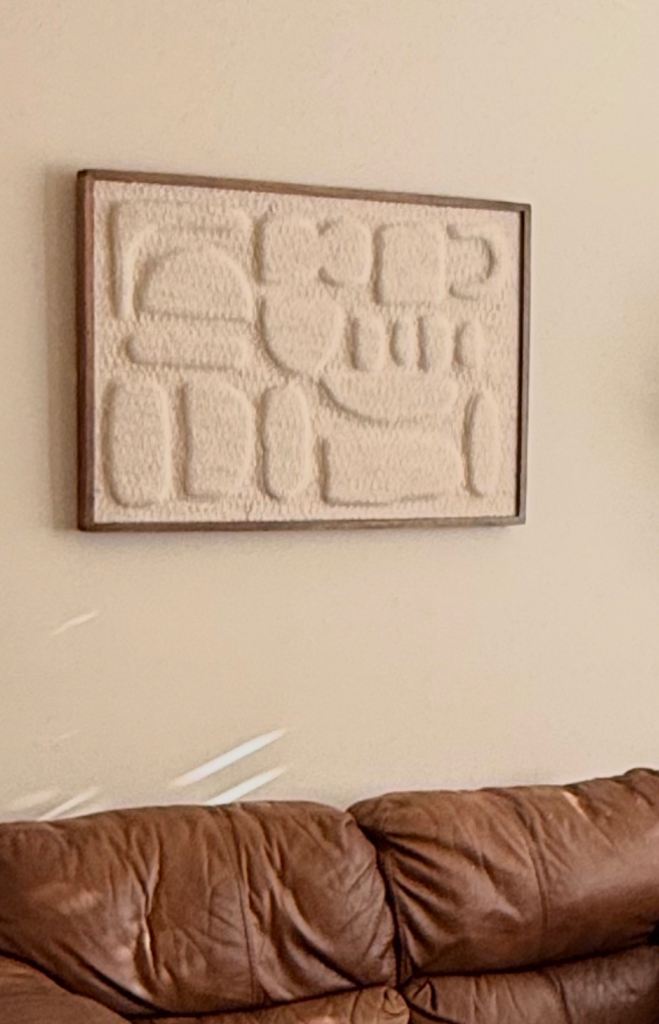 Textured art and wood art (sold out)  100 ish cm 