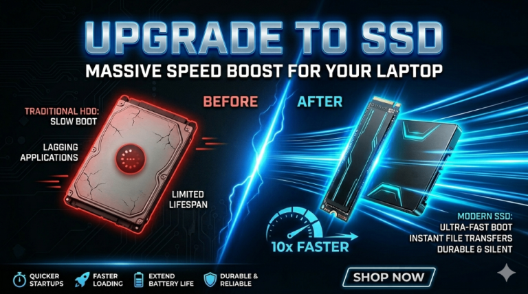 Laptop SSD Upgrade Wimbledon | 5–10x Faster Boot | Data Transfer & Windows Reinstall