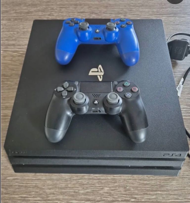 PS4 pro with two controllers