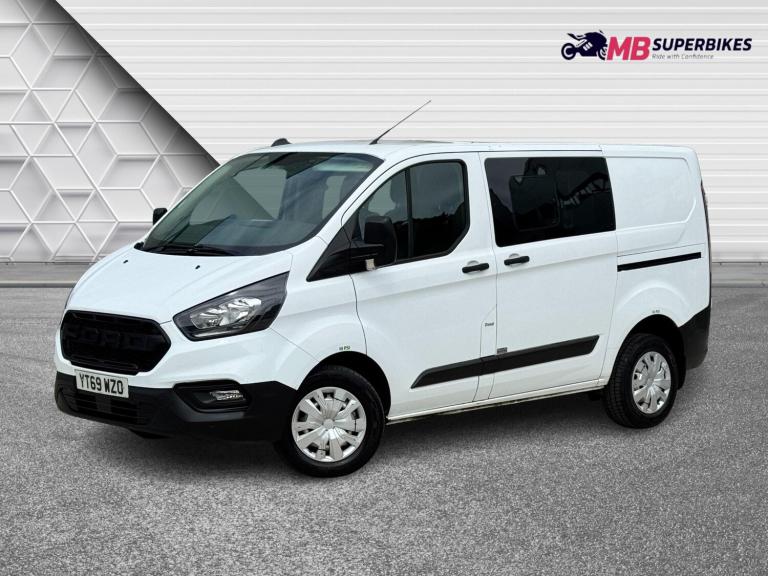FORD TRANSIT CUSTOM 2.0 TDCI 2019 (69) CREW CAB / 6 SEAT PANEL VAN / NO VAT
