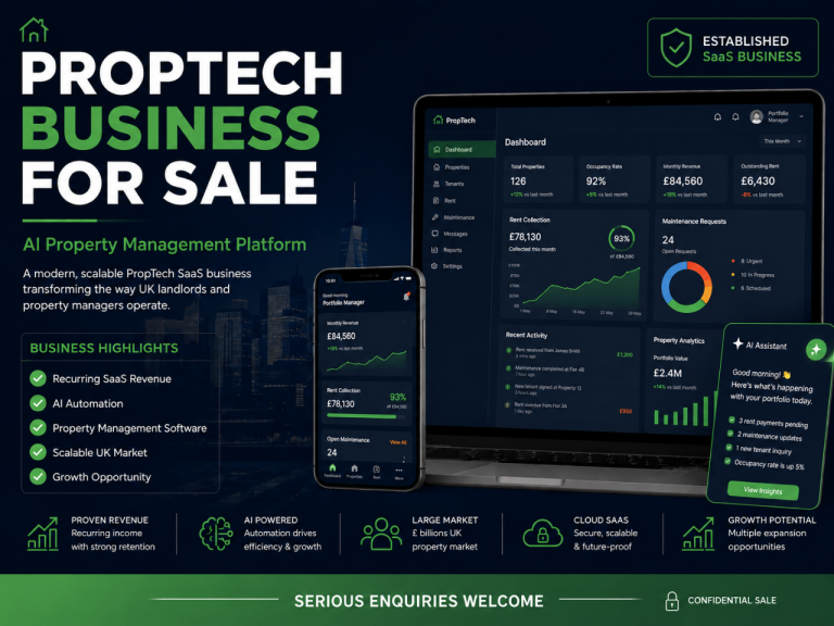 FOR SALE: Automated & AI Property management and letting software solution