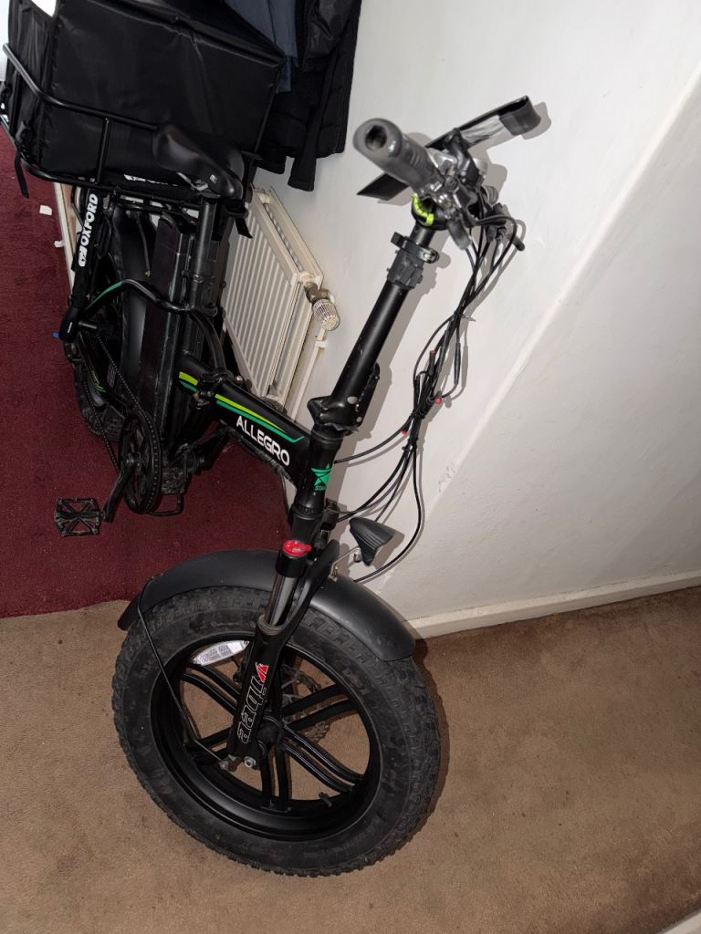 Allegro Electric Folding Bike with Delivery Box –(48V35AH 1 battery ...